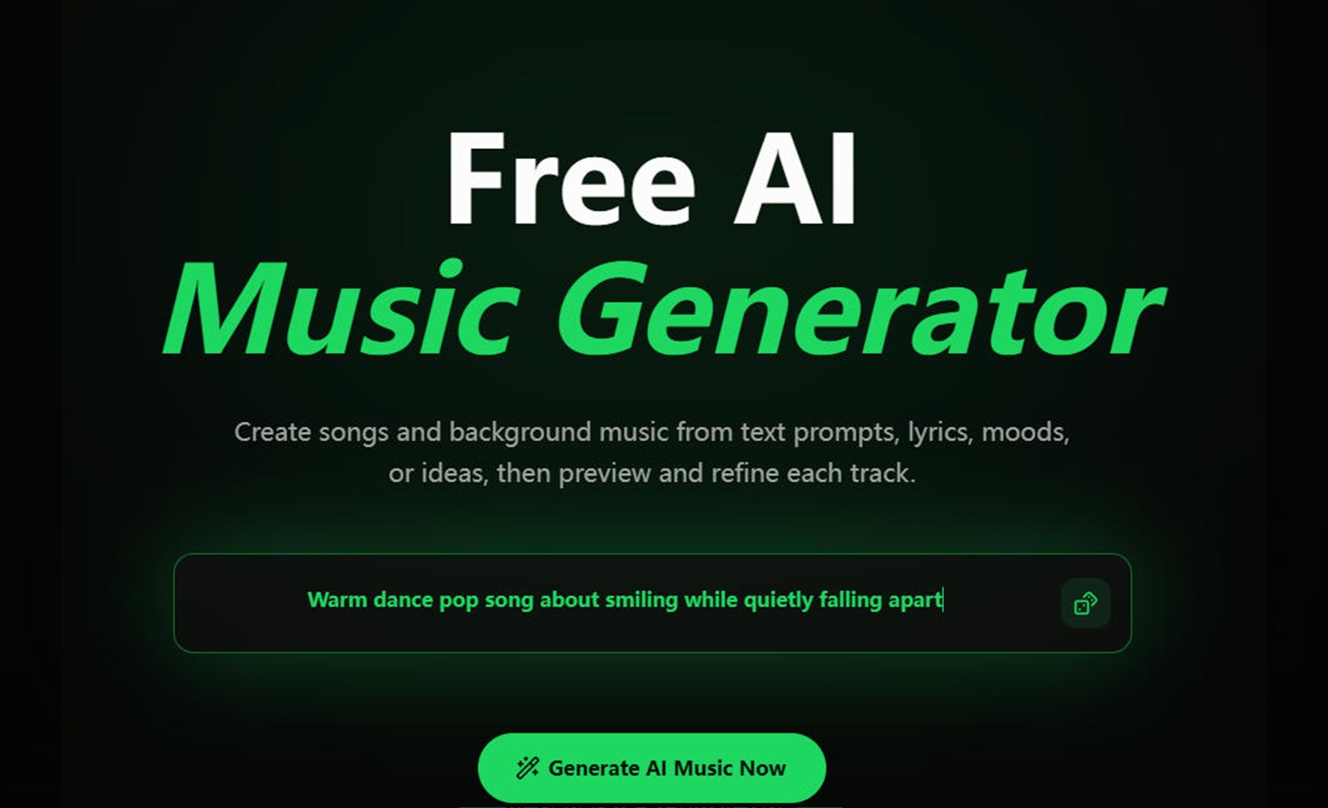 Free ai Music Creator preview 2