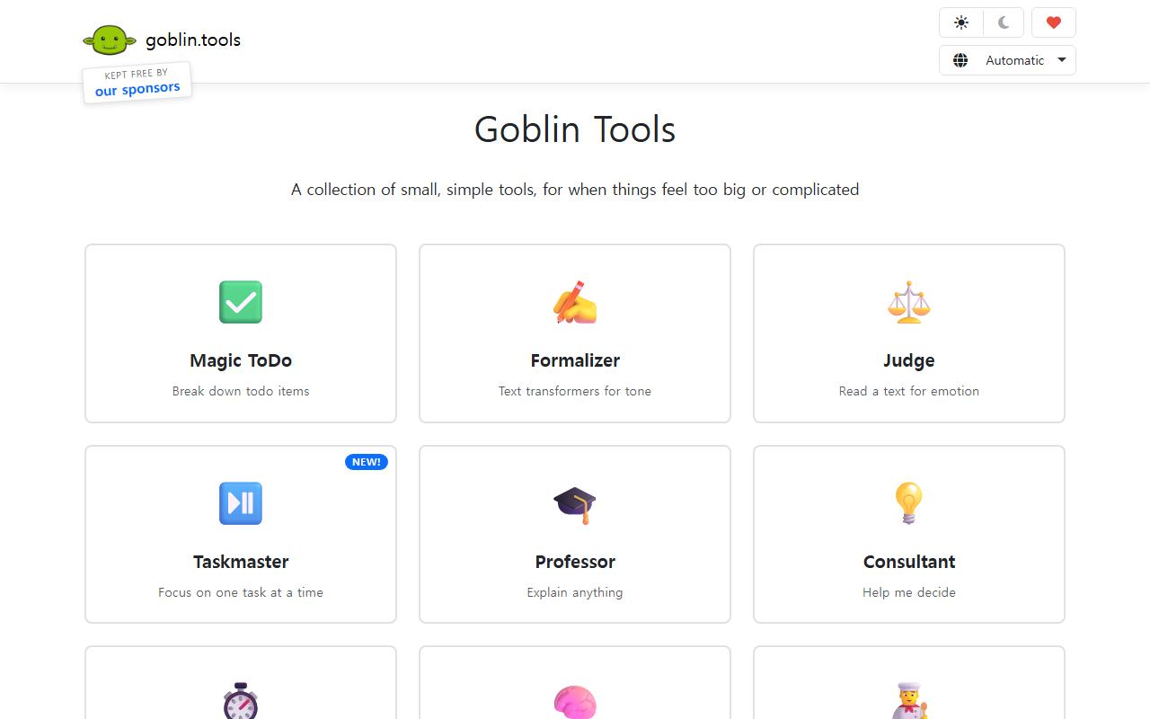 goblin.tools preview 1